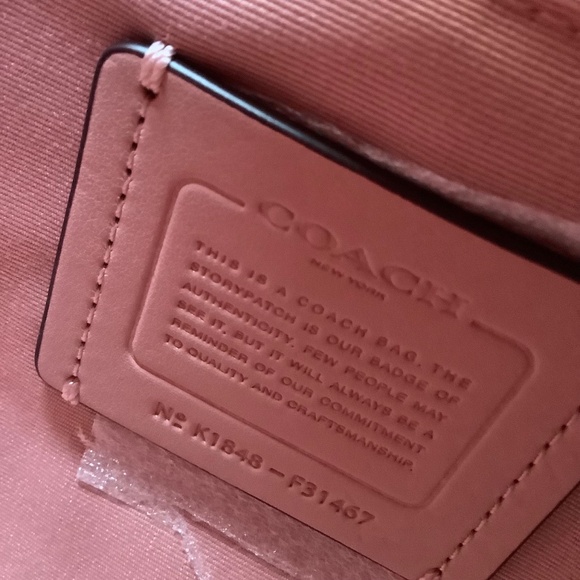 Coach Emma Satchel Crossbody Bag Pebble Leather Petal - Picture 13 of 16